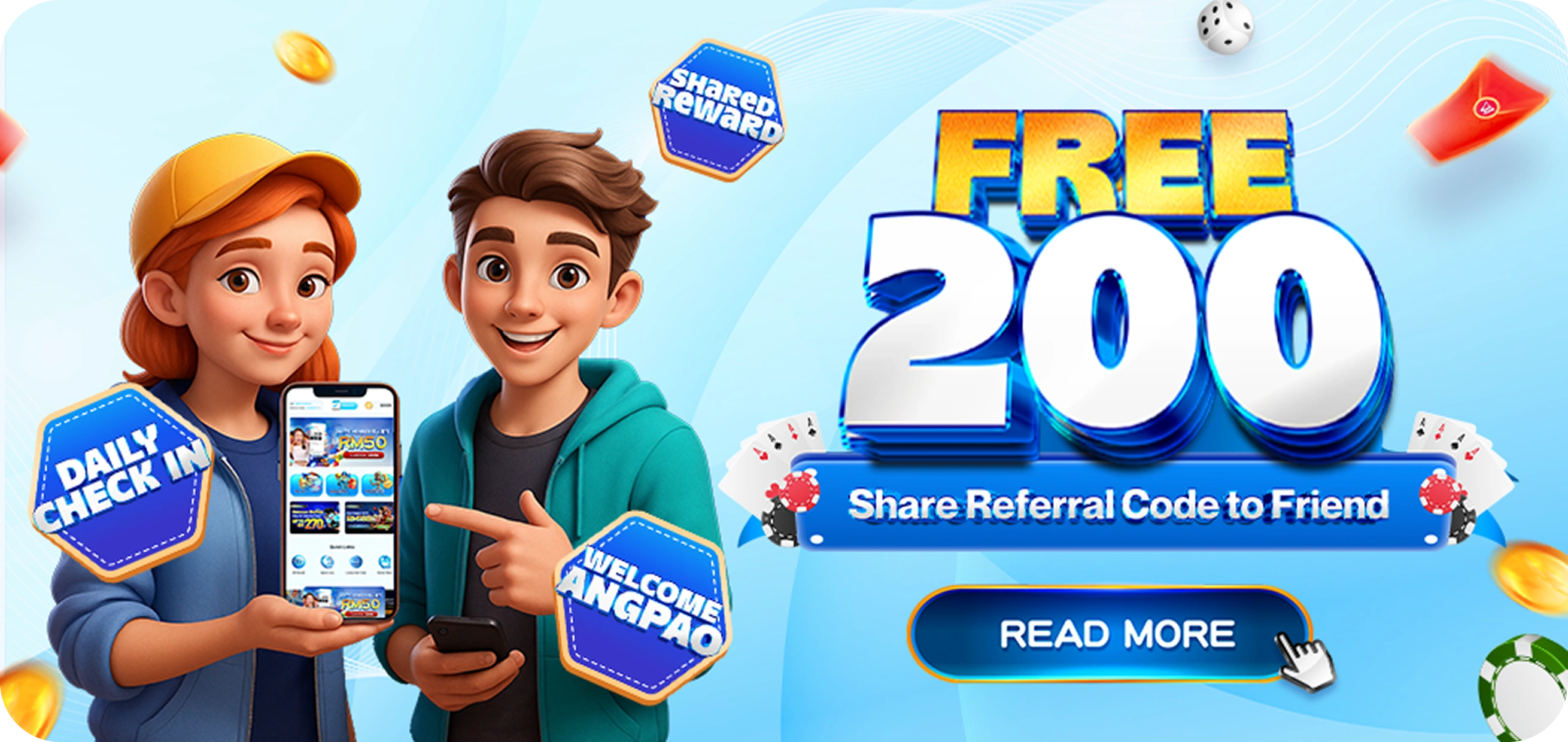 Welcome bonus banner